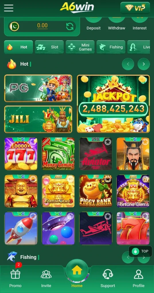 a6win-game-interface