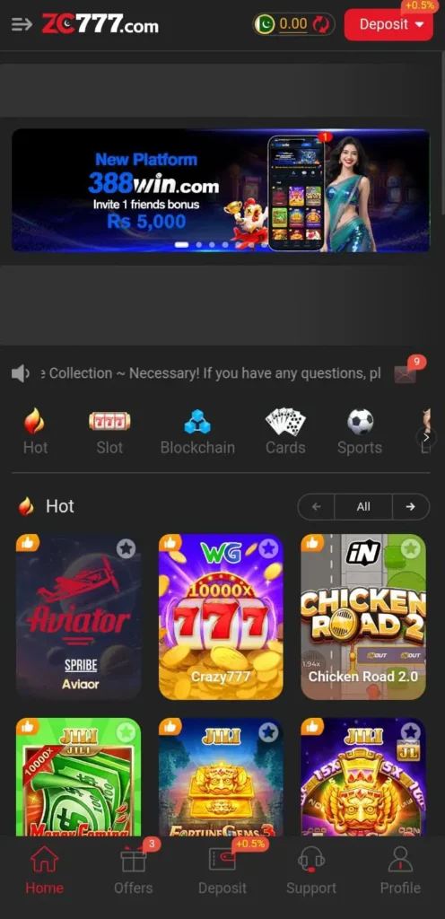 zc444-game-interface